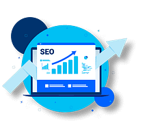 SEO IMAGE Image with a graph going up